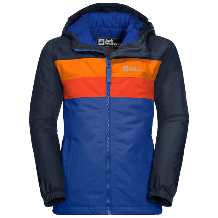 Detská Bunda So štyrmi Jazerami Aktívna Modrá Jack Móda Z Vlčej Kože
