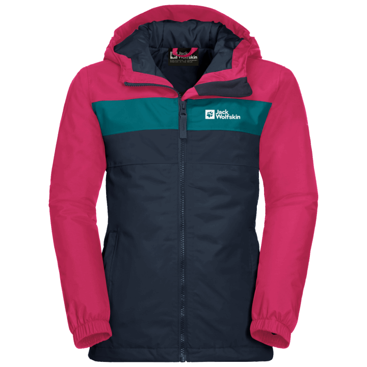 Detská Bunda So štyrmi Jazerami Nočná Modrá Kolekcia Jack Vlčia Koža