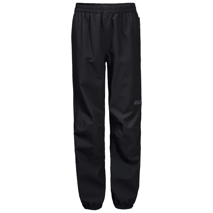čierne Kolekcie Detské Nohavice Do Dažďa Do Dažďa Jack Wolfskin