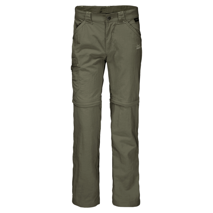 Jack Vlčia Koža Lesná Zelená Detské Safari Zips Off Nohavice Originál