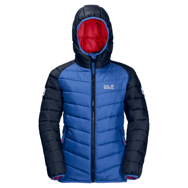 Pobrežná Modrá Značky Detská Zenon Zimná Bunda Jack Wolfskin