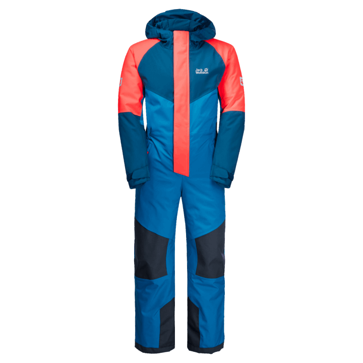 Móda Jack Vlčia Koža Modrá Pacific Detská Skvelá Snehová Kombinéza