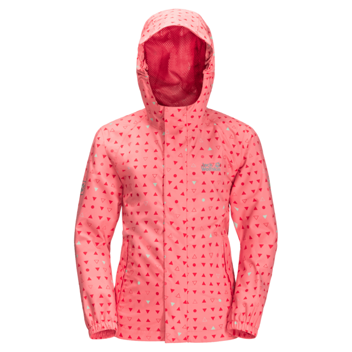 Detská Tukanová Bodkovaná Bunda Hot Jack Vlčia Koža Marhuľová Koralová