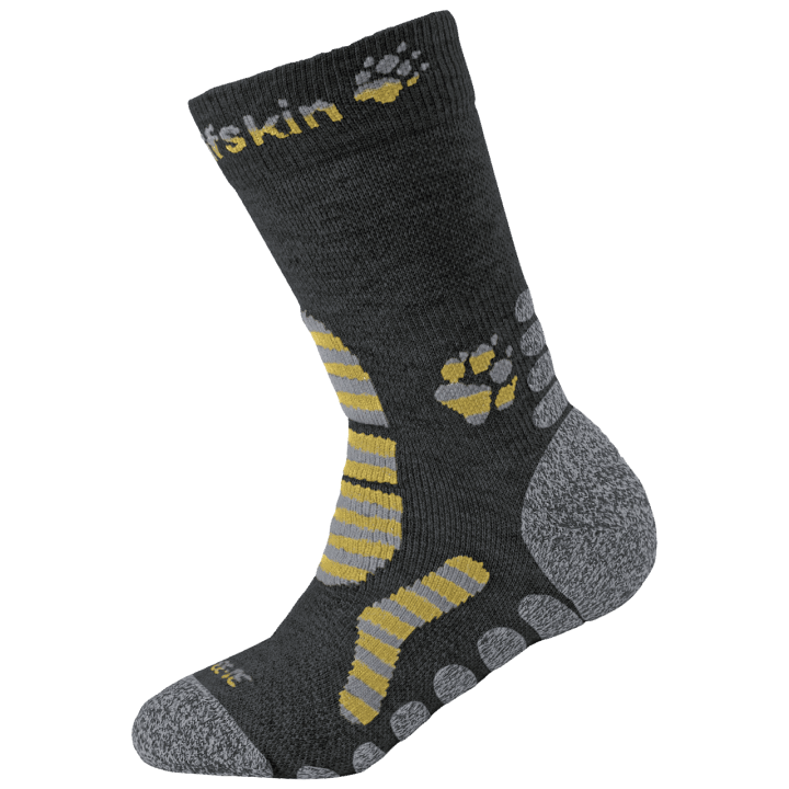 Tmavosivá Detská Turistická Páska Klasický Strih Kolekcia Jack Vlčia Koža