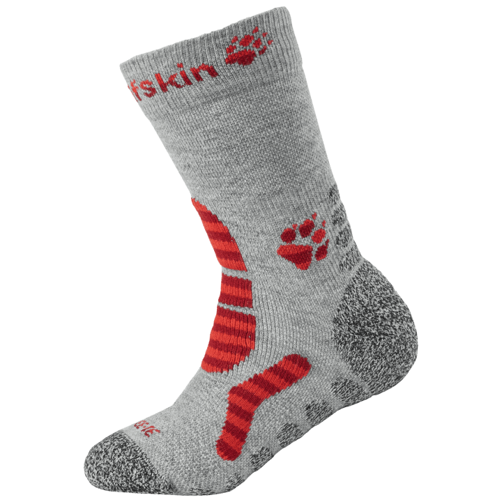 Kolekcie Detský Turistický Prúžok Klasického Strihu Jack Vlčia Koža Svetlo šedá