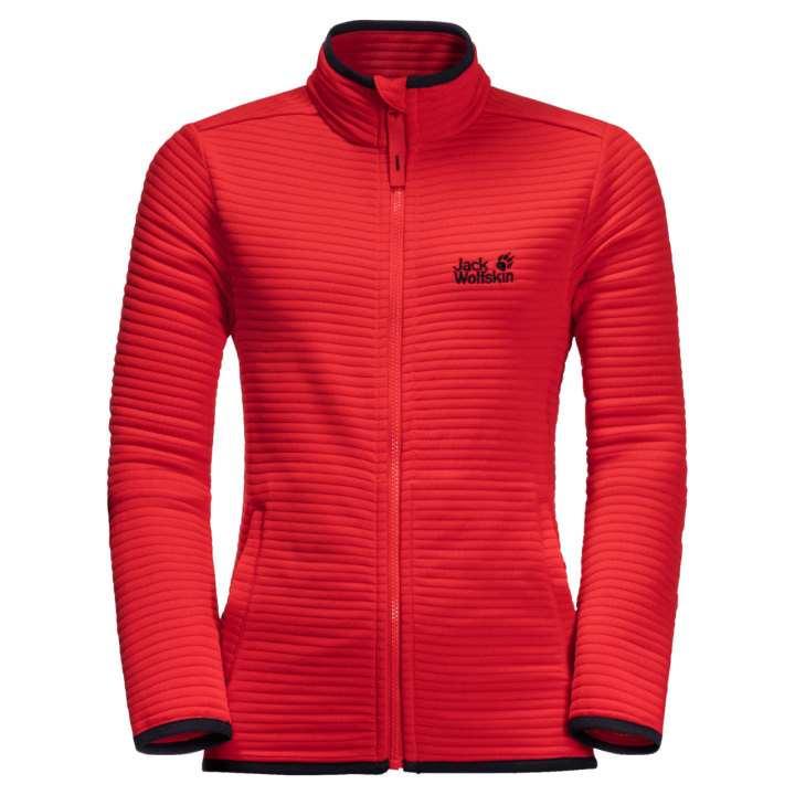 šiltovo červená Detská Modesto Bunda Značky Jack Wolfskin Nové