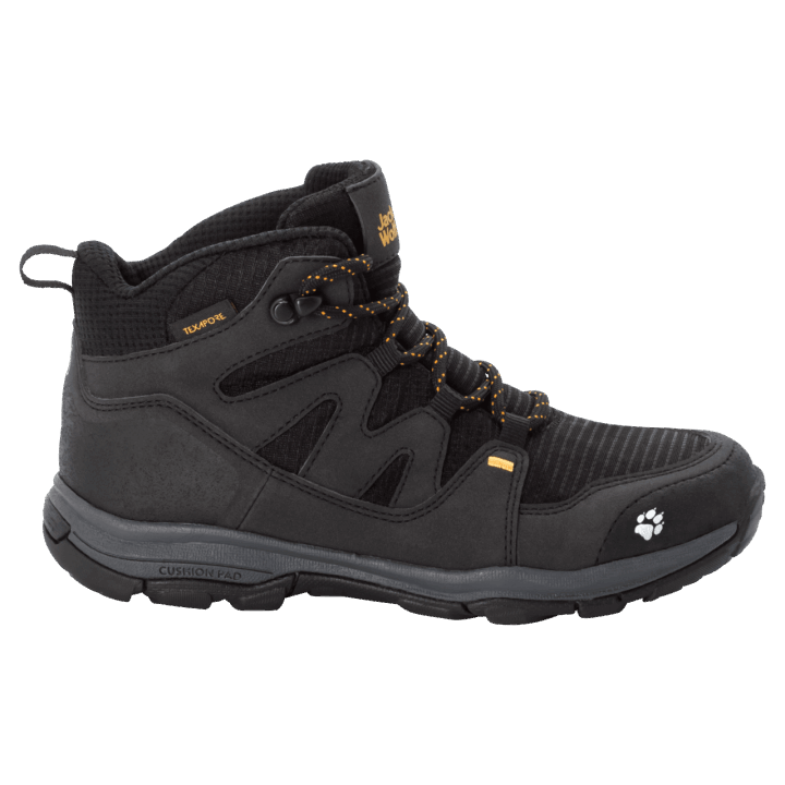 čierna Značka Detské Mtn Attack 3 Texapore Stredné Turistické Topánky Jack Wolfskin