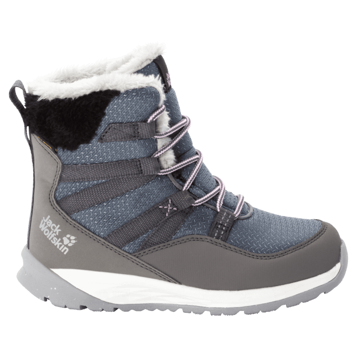 Nové Jack Wolfskin Pebble Sivobiele Detské Polárne Wolf Texapore Vysoké Zimné Topánky